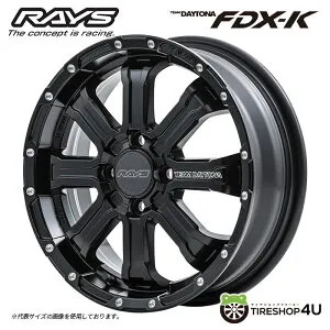 【最大P25倍】 15インチ RAYS TEAM DAYTONA FDX-K15x5.0J 4/100+48 レイズ チームデイトナ FDX-Kホイール単品1本価格[4本購入で送料無料]軽自動車 N-BOX タント ムーヴ スペーシア ハスラー アルト ワゴンR ミ