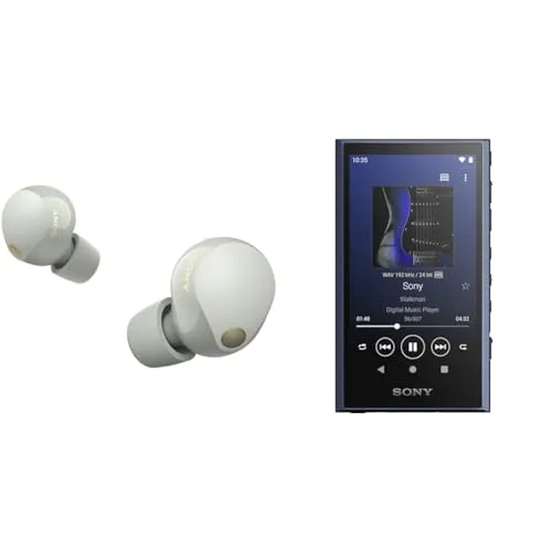 ソニー(SONY)【WF1000XM5 シルバー と NW-A307 セット 】 ヘッドホンと合わせて音楽プレーヤーにもこだわりたい方に。WF1000XM5 シルバー + NW-A307 ブルー