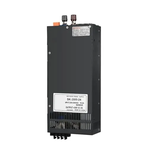 2000W DCスイッチング電源 0-12V～220V AC/DC高出力アダプター LEDドライバー 調整可能な電圧電流 電子開発 エイジン 低雑音(0-110V 18.1A)