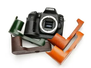 TP Original Canon EOS 90D 専用 オープナブルタイプ 本革 ボディケース 底面開閉 (電池, SDカード交換可)