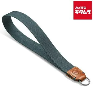 ライカ D-LUX8用 リストストラップ ペトロール×コニャック カメラアクセサリー
