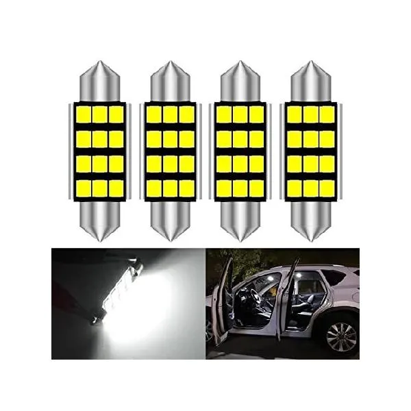 13pcs White Canbus Error Free Car LED Bulbs Interior Dome Map Light Kit 2015-2018,for Jeep Renegade Trunk License Plate Lamp_並行輸入