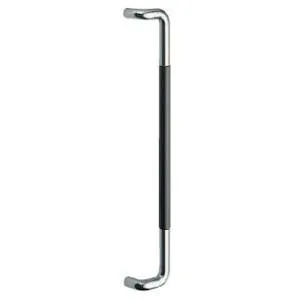 SHIROKUMA シロクマ NO-204 L形丸棒取手大クローム/黒ウッド