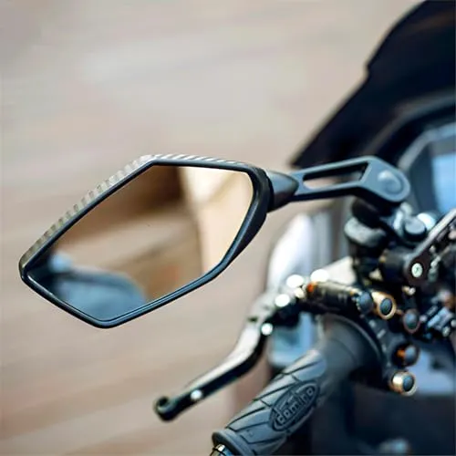 PCX160/PCX125/PCX150/ADV160/150/125 バイクミラー 防眩鏡 改造部品 金属ボディ 左右セット [並行輸入品]