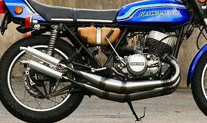 K2TEC ケイツーテック ストレートチャンバー TYPE-1 750SS マッハIV H2 KH750 KAWASAKI カワサキ チャンバー マフラー
