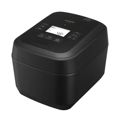 日立 炊飯器 5.5合 圧力&スチームIH ふっくら御膳 RZ-W100JM K 漆黒 日本製 圧騰甘み炊き 大火力 沸騰鉄釜 蒸気カット