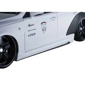 【AIMGAIN】 純VIP GT Type1 LEXUS レクサス 40系 LS 後期 LS460 LS600h F-SPORT サイドステップ 2012.10-2017.10 エイムゲイン サイドスポイラー エアロ