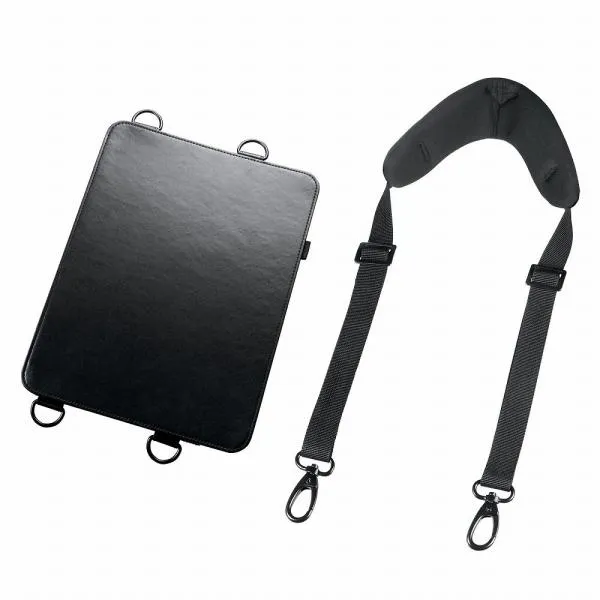 サンワサプライ iPad Pro 13インチ(M4/ 2024)用 スタンド・ベルト付きケース PDA-IPAD2012BK 返品種別A