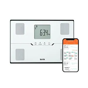 体重 体組成計 ホワイト BC-768 WH スマホでデータ管理 立てかけ収納OK