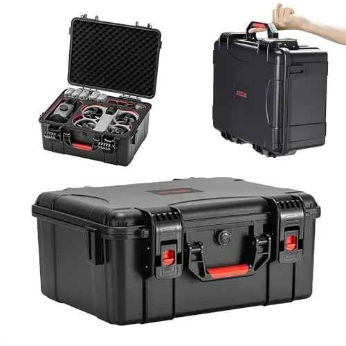 for dji Avata 360用ツールケース、ハードケース、防水ケース、プロテクターツールケース、ツールボックス、保護、耐衝撃、防塵、専用収納ケース、防水ハードケース、キャリングケース