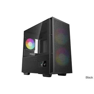 【ポイント10倍★要エントリー】 Deepcool CH360 DIGITAL ミニタワー型PCケース ブラック｜R-CH360-BKAPE3D-G-1