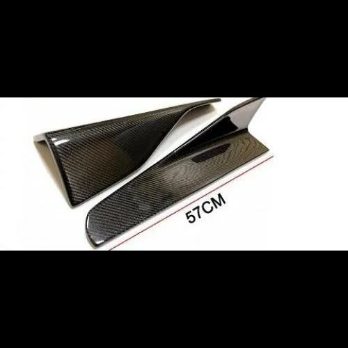 F12 カーボンファイバー サイド スカート エクステンション リップ 105cm 適用:BMW 6シリーズ 640i 640Ci 650i 2 DR 長さ バンパー AL-EE-0086 AL