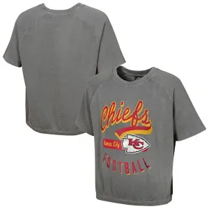 アウタースタッフ レディース トップス Tシャツ Outerstuff Women's Gray Kansas City Chiefs Mineral Washort Sleeve Top Chf Grey グレー
