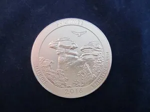 2016-P 5オンス シルバークォーター ショーニー国有林 未流通 COA