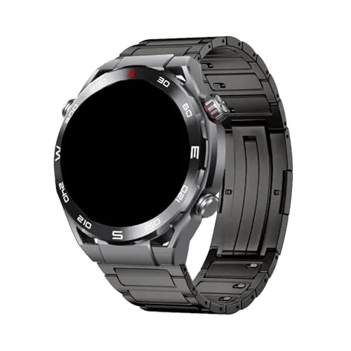 [PLYYQZM] 22mm チタン合金ストラップ .Hua wei に合う Watch GT5Pro 46mm GT4 GT5 メタルビジネスブレスレットに適用(Titanium gray,For Watch 4pro)