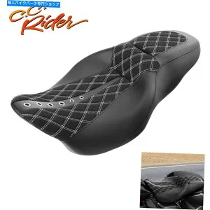 Seats C.C.ライダードライバーの助手席に合うハーレーツーリングロードキンググライド09-アップ C.C. RIDER Driver Passenger Seat Fits For Harley Touring Road King Glide 09-Up【並行輸入品】