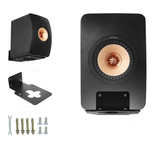 KEF LS50 Meta/ LS50 wireless2スピーカー 対応 アルミニウム製ウォールブラケット/ウォールブラケット,耐久性に スピーカー・スタンド取付ブラケット