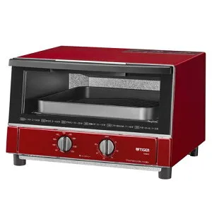 【4/25エントリー当店最大P5倍】タイガー魔法瓶 TIGER オーブントースター クッキングトースター KAM-S131-R 黒遠赤ヒーター ワイド＆ビック庫内 トースト3枚 やきたて レッド【北海道・沖縄・離