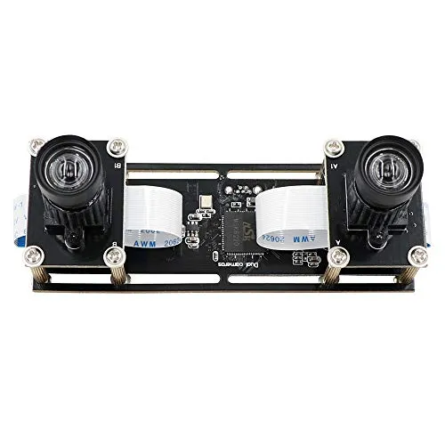 KAYETON 非固定デュアルレンズ USB2.0 ミニカメラモジュール 同期 2MP HD 1080P OTG UVC 3D VRステレオウェブカメラ 柔軟なケーブル付き
