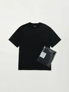 three dots 【unisex】2 pack t-shirts modern fit スリードッツ トップス カットソー・Tシャツ ネイビー ブラック ホワイト【送料無料】