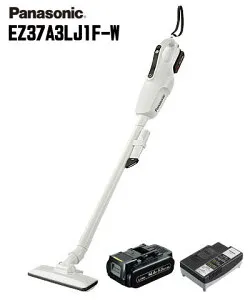 ☆Panasonic/パナソニック EZ37A3LJ1F-W コードレスクリーナー 白（ホワイト） 14.4V 5.0Ah電池・急速充電器付 工事用充電クリーナー 掃除機