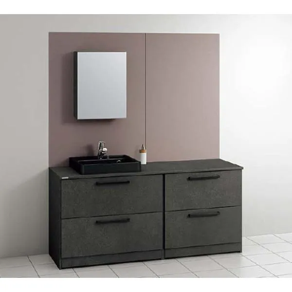 洗面台 洗面化粧台 1650 クリナップ エルヴィータ 間口165cm セット ミラーキャビネット 収納付き １面鏡 オールスライドタイプ 洗面 ドレッサー W1650 ELVITA