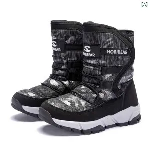 ブーツ 秋冬 子供用 Harpy Bear ボーイズ スノーブーツ 冬 子供用 コットン シューズ 裏起毛 ガールズ アンクルブーツ 防水 暖かい 靴 子供