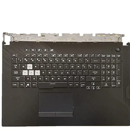 汎用 キーボードの縁にハウジング & タッチパッド & キーボード に適合する For ASUS For ROG Strix G G731GU G731GV ブラック 米国英語のレイアウト