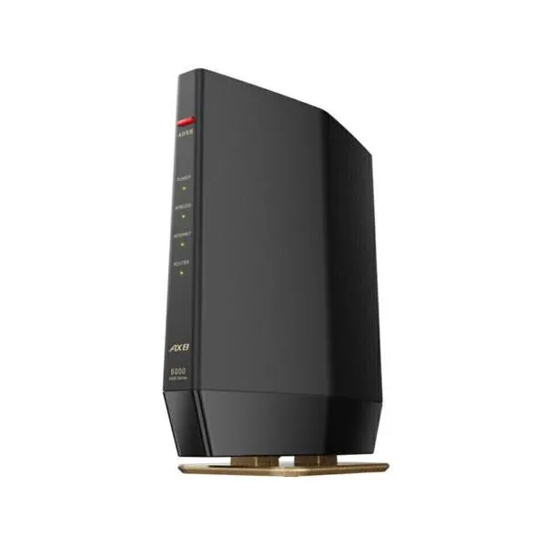 バッファロー(BUFFALO) WSR-6000AX8P-MB マットブラック Wi-Fi 6 4803+1147Mbps IPv6 OFDMA対応 Wi-Fiルーター AirStation