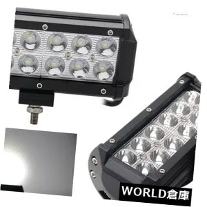LEDライトバー 2X 7インチ36W LEDワークライトバースポットビームオフロード4WD SUVドライビングフォグランプ 2X 7 inch 36W LED Work Light Bar Spot Beam Offroad 4WD SUV Driving Fog Lights 【並行輸入品】