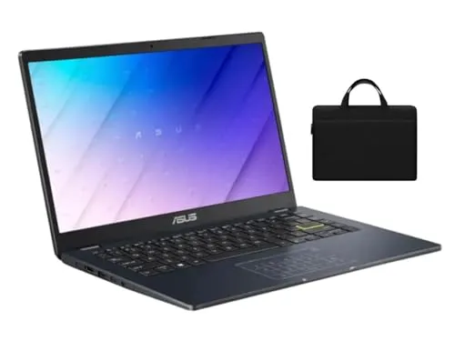 ASUS Vivobook Go 14インチ FHD ノートパソコン | Intel Celeron N4500 | Intel UHD Graphics | WiFi | Bluetooth | スターブラック | 4GB RAM | 128GB SSD