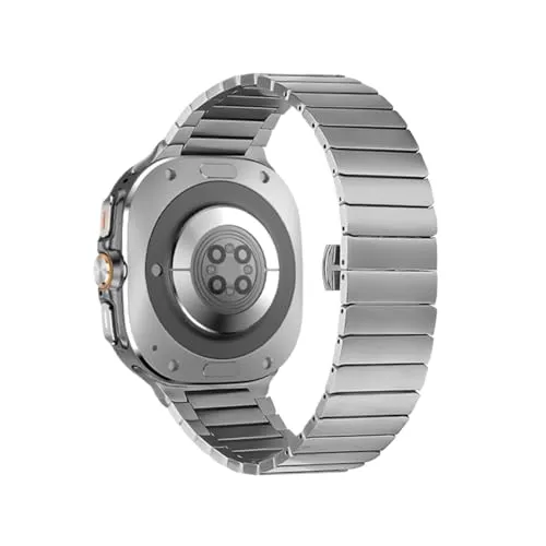 に適合するSamsung Galaxy Ultra Watch 47mm / GALAXY Watch 8/8 Classicに適合する隙間のないチタンストラップ(Silver,For Galaxy 8 44mm)