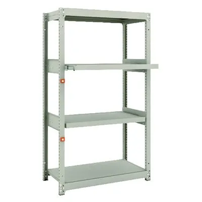 TRUSCO M1.5型軽中量棚 幅860×奥行445×高さ1500mm 2段 スライド2段 単体 149-7812