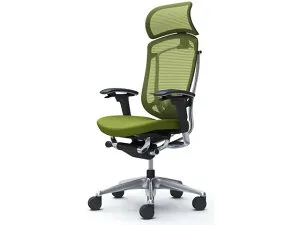 【マラソン限定★ポイント2倍】【メーカー直送】オカムラ コンテッサ2ヘッドレスト付座クッション グリーン CC87BS FPC5【代引不可】【組立・設置・送料無料】肘付き 可動肘タイプ メッシュ