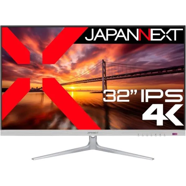 JAPANNEXT ジャパンネクスト 4K対応32型液晶ディスプレイ(IPS/DPx2/HDMIx2/スピーカー/チルト) JN-IPS321UHD