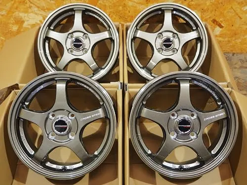 ホイール 4本セット CROSS SPEED HYPER EDITION CR5 14インチ 4.5J +45 4H100 ブロンズメタル 人気 軽量 5本スポーク