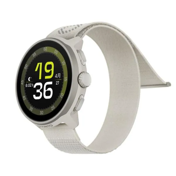 保護フィルム付き SUUNTO RUN Frost Grayテキスタイルストラップ (スント ラン フロストグレー) 国内正規品 SS051110000 ランニングウォッチ 心拍計 通知 GPS