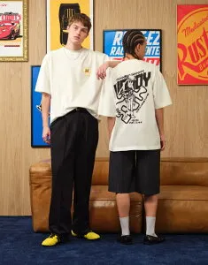 エイソス レディース トップス Tシャツ プリント ASOS DESIGN Disney Pixar oversized t-shirt with Toy Story prints in ecru エクリュ