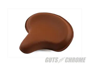 【取寄】(2-3週間）47-0516 CG デラックス ソロシート, ブラウン レザー EL 1936-1940FL 1941-1984G 1937-1972UL 1937-1948WL 1929-1952VL 1930-1936