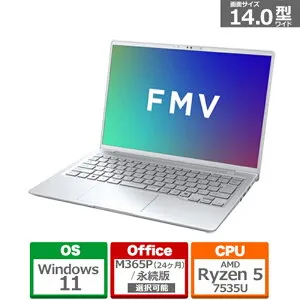 富士通 14型ノートパソコン FMV Note M FMVM55K3SA ファインシルバー