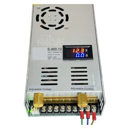 0-12V 調整可能 DC スイッチング電源 480W AC-DC 電源コンバータ トランス LED ドライバー 過熱、過電流、短絡保護付き(0-5V 0-60A)