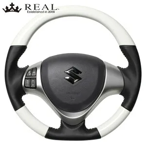 ワゴンRスティングレー ステアリング MH34S/MH44S H24/9-H29/2 ホワイト REAL(レアル) MR31-WHW-WH