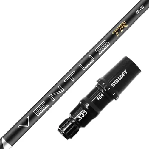 RusTick テーラーメイド用互換品スリーブ付きシャフト 26 ベンタス TR ブラック 26 VENTUS TR BLACK 黒 VeloCore Plus 日本仕様(ステルス2 / ステルス ドライバー 45.5インチ) (6-X)