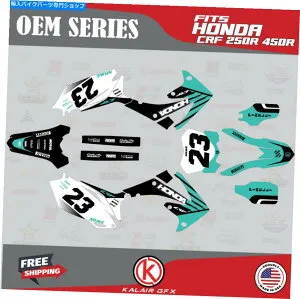 Graphics decal kit ホンダCRF250Rのグラフィックキット（2010-2013）＆CRF450R（2009-2012）OEM-Teal Graphics Kit for Honda CRF250R (2010-2013) & CRF450R (2009-2012) OEM - Teal【並行輸入品】