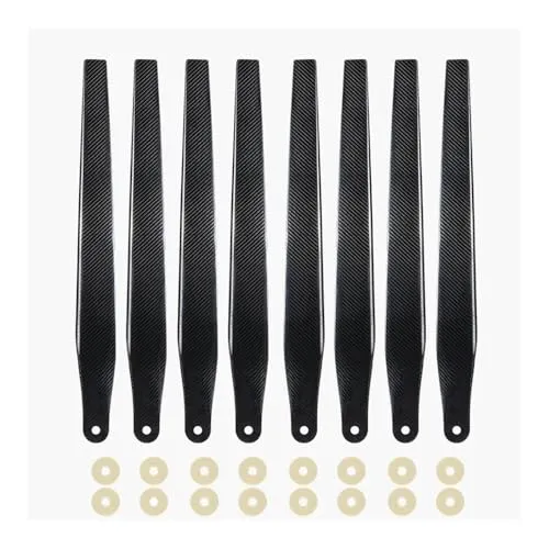 TS-R5627 強化炭素繊維プラスチックミックス 56 インチ折りたたみプロペラ (CW/CCW セット) T60 システム用、重量物運搬用農業用ドローンローターコンポーネント(4pcs CW and 4pcs CCW)