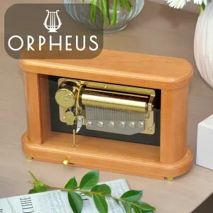 【誕生日・記念日の贈り物に】カスタムメイドオルゴール50弁 ORPHEUS（オルフェウス） 日本製 縦型 スクエア 木製 メープルブラウン 受注生産 本格 高級【EX264】 長く愛せる 美しい音色 イン
