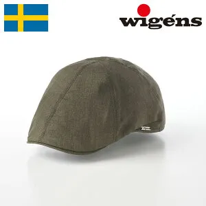 WIGENS ハンチング帽 帽子 メンズ レディース 春 夏 キャップ CAP 大きいサイズ リネン 麻素材 メッシュ裏地 おしゃれ シンプル ブランド ヴィゲーンズ Pub Cap(パブキャップ)W101244 オリーブ 熱中