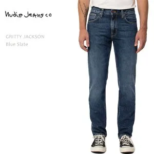 【SALE】NUDIE JEANS ヌーディージーンズ GRITTY JACKSON Blue Slate ヌーディージーンズ グリッティジャクソン レギュラーストレート ジーンズ メンズデニム デニムパンツ nudie jeans co