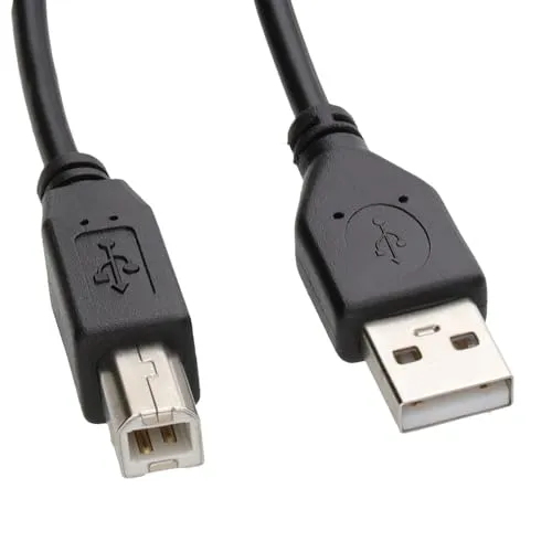 kenable USB 2.0 High SpeedケーブルプリンタLead A to B 24 AWGブラック1.2 M (~ 4フィート)