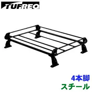タフレック ルーフキャリア スバル フォレスター SL5 SLG ルーフレール付車 PR42+ スチール製 キャリア タフレック 風切音低減プレート付 TUFREQ パーツキング